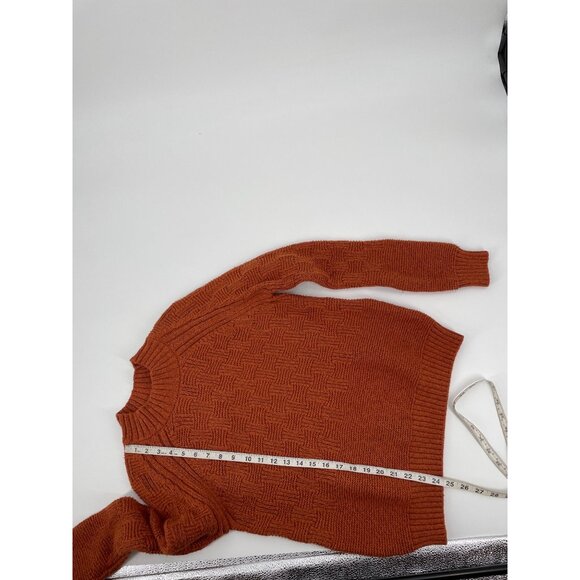 Prana Sky Meadow Knit Sweater Womens Medium Chunky Cozy Textured Sustainable - Picture 8 of 8